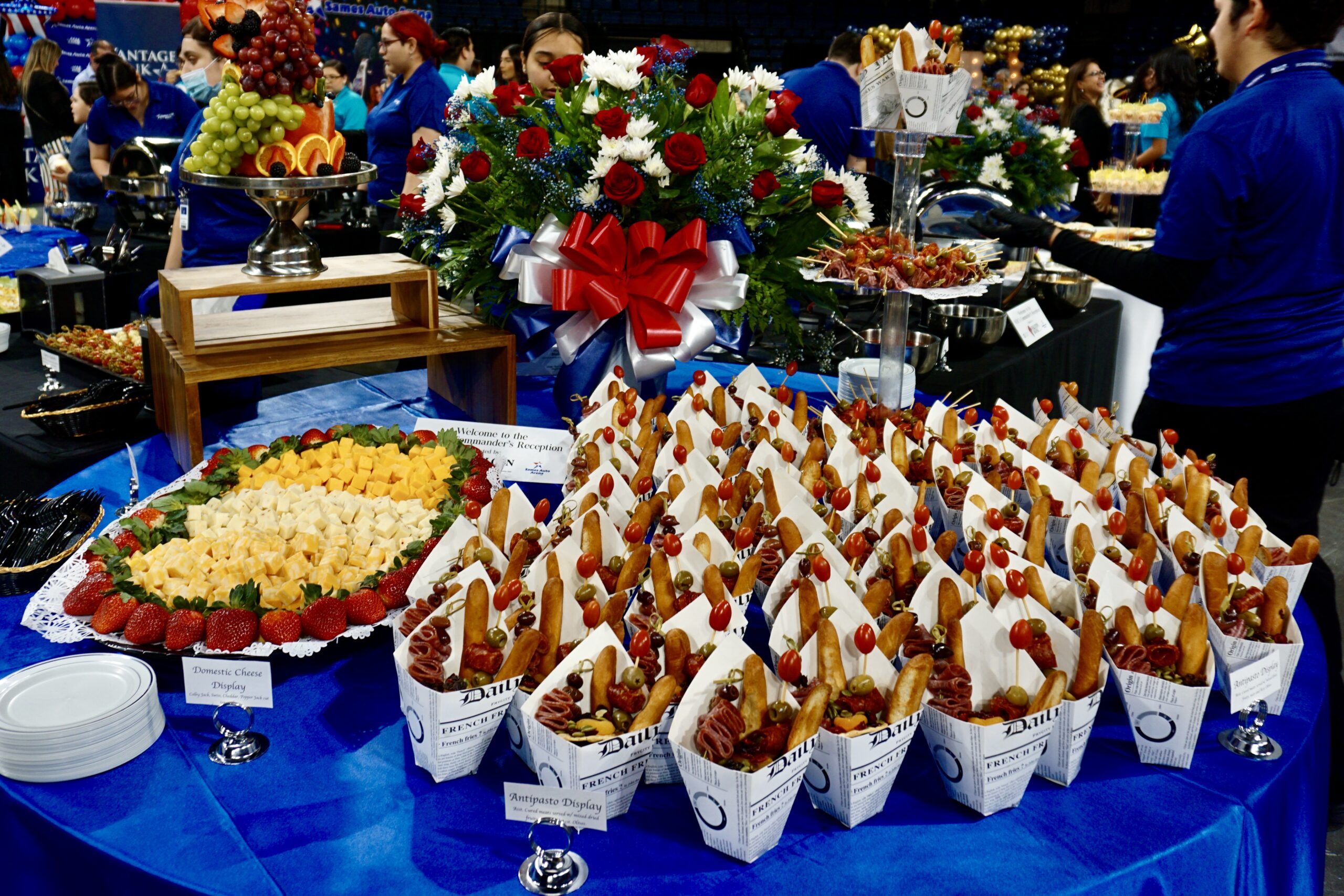 Elegant catered plated dish served at an event reception